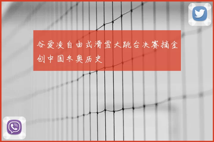 谷爱凌自由式滑雪大跳台决赛摘金创中国冬奥历史