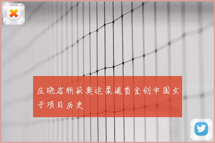 庄晓岩斩获奥运柔道首金创中国女子项目历史